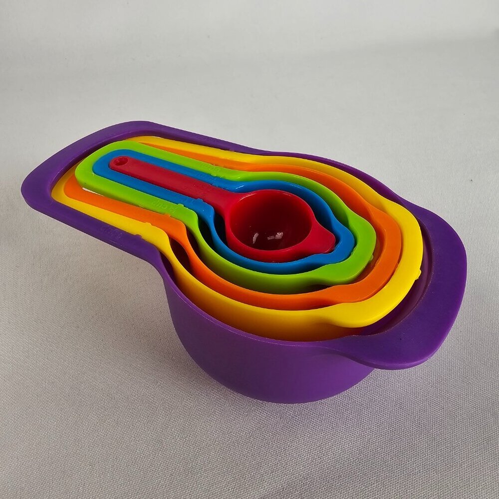 6PC Nested Colorful Measuring Cup Spoons